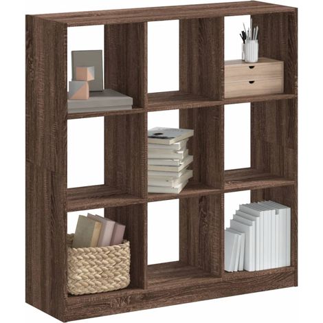 Bücherregal Braun Eichen-Optik 102x32x108 cm Holzwerkstoff