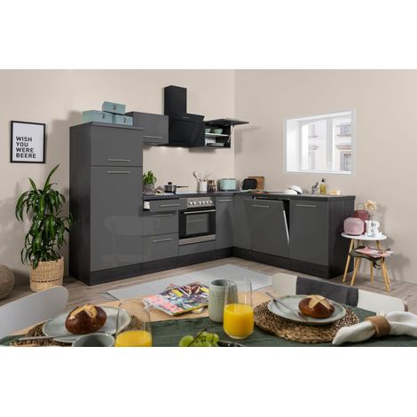 Cuisine Cuisine d'angle Chêne gris Amanda 260 x 200 cm Respekta Premium (1/4)