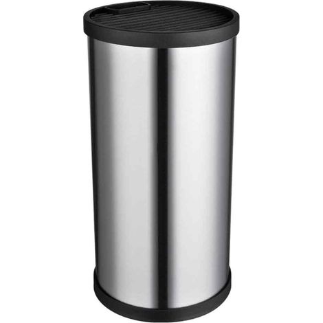 Porte-couteaux de cuisine en acier inoxydable avec insert intégré, support de rangement multifonctionnel pour couteaux, seau de rangement pour couteaux de cuisine (1 pièce) (1/5)