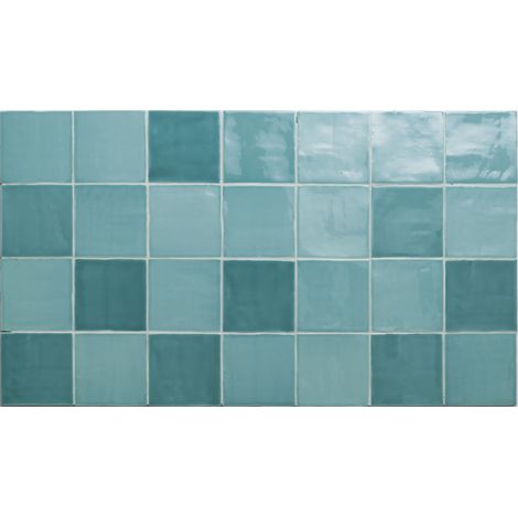 Carrelage Effet Déco NEW ZELLIGE (AL) - Brillant - 13x13x0,90cm