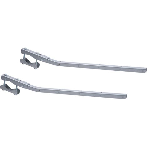 Sauvic 89425-Stendibiancheria da ringhiera, adattabile e pieghevole, grigio, metallo (1/3)