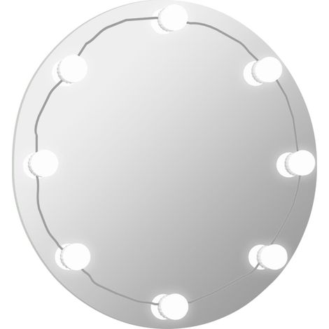 Miroir mural avec lampes LED Miroir à LED mural décoratif Rond Verre -85226 (1/5)