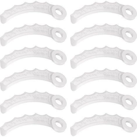 Lame plastique pour débroussailleuse – 12 pièces compatibles DUR189RF, UR100DZ, DUR191LZX3, DUR181Z, DUR192LZ, DUR368AZ, DUR369AZ, DUR190UZX3, UR3000 (1/4)