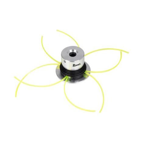 Ribimex – Tête débroussailleuse universelle 4 fils nylon 3mm x 38cm – Bloc fileté aluminium haute résistance – Anti-vibration – Adaptable à toutes débroussailleuses