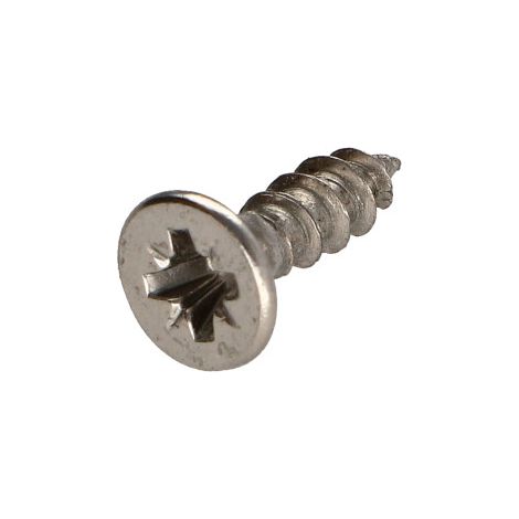 VBA Vis bois agglo Tête fraisée Pozi N°2 3.5X15 Filetage total Acier nickelé - 1 pièce (1/4)
