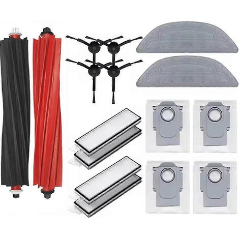 16-teiliges Set (Bürste, Filter, Staubbeutel und Reinigungstuch) für den Roborock S8 MaxV Ultra Staubsauger – Ersatzteile