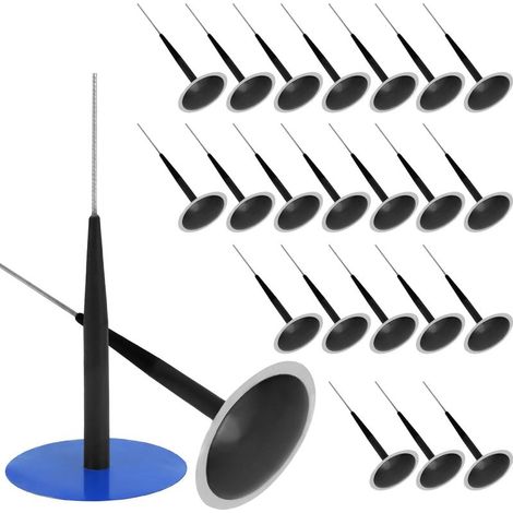 Paquete de 24 kits de reparación y mantenimiento de neumáticos, parche de 50 mm y vástago de 6 mm, para automóviles, camiones y tractores 50 x 6 mm (1/5)