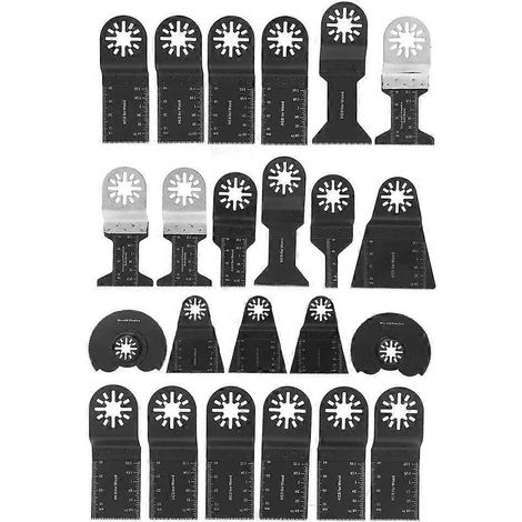 23-teiliges Oszillationssägeblatt-Set aus hochkohlenstoffhaltigem Stahl zum Schneiden von Kunststoff, Holz und Weichmetall