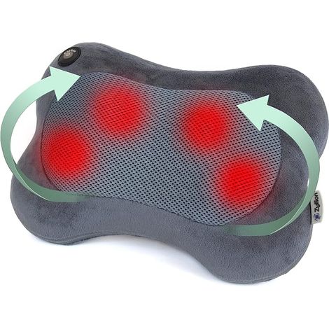 Filiyano – masseur pour le dos – Zyllion Shiatsu, masseur pour le dos et la nuque avec fonction chauffante, coussin de massage 3D à pétrissage profond (1/5)