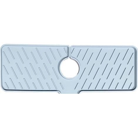 Tapis De Robinet,Tapis Pour Robinet De Cuisine,Tapis Absorbant Pour Robinet,Tampon De Vidange D'éVier,Tampon De Vidange De Qualité Alimentaire (gris clair) (1/5)