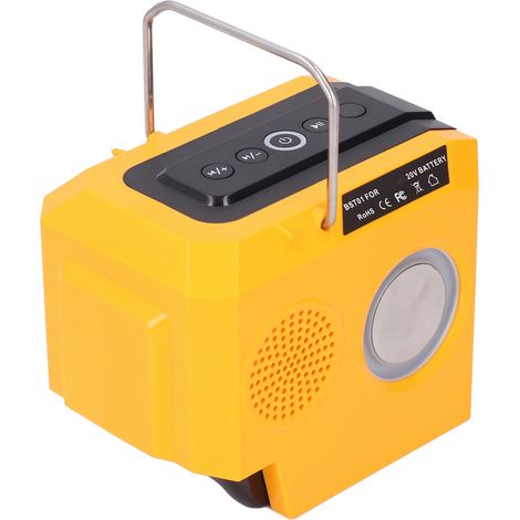 Kabelloser Lautsprecher mit Li-Ionen-Bluetooth-Akku für Baustellen, Camping und Gartenpartys (DCB180, DCB200, DCB201), betrieben mit einem 18-V-Akku (1/5)