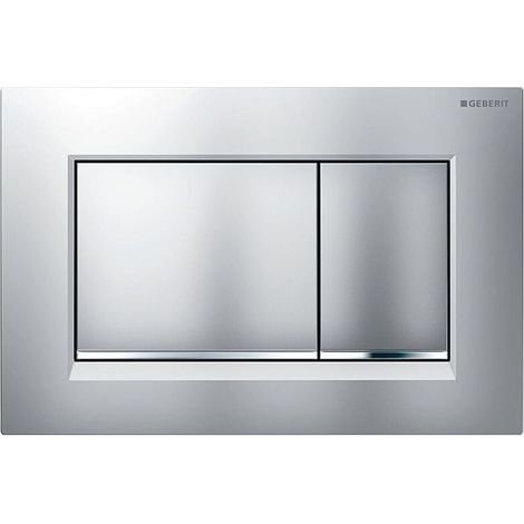 Geberit Sigma30 Zweimengenspülplatte, matt verchromt (115.883.JQ.1) (1/5)