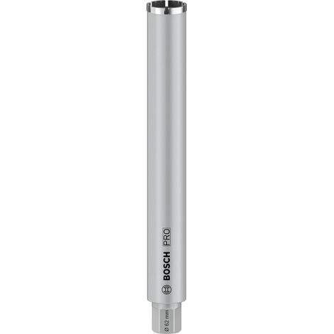 Bosch – Scie cloche diamantée humide 62x450mm – Pour béton armé – Filetage UNC 1 1/4" – Découpe précise et durable