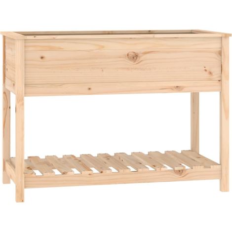 Maison Exclusive - Pflanzkübel mit Ablage 111,5x54x81 cm Massivho