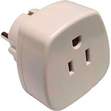 US-auf-Europa-Adapter 16 bis 250 V weiß (eingeschweißt)