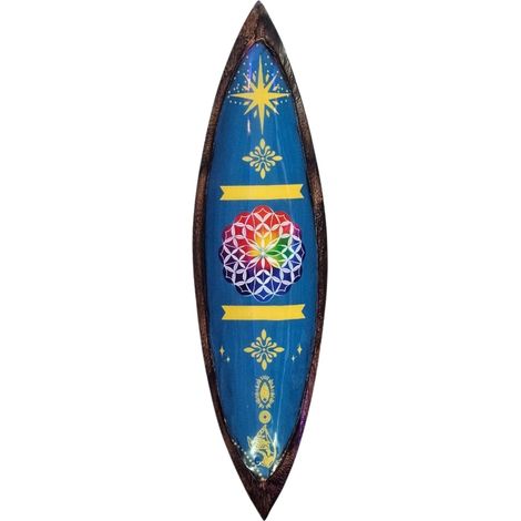 Porta Inciensos esmaltado - Madera de mango - Mandala