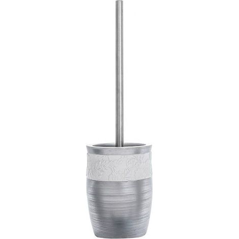 AQUASANIT Damasco portascopino bianco/argento codice prod: QD6140WK
