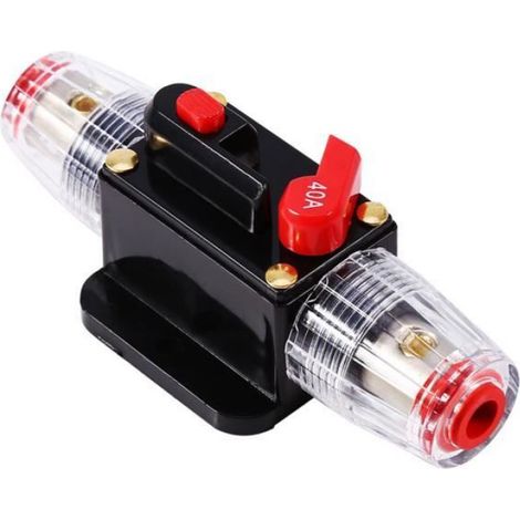 Disjoncteur de Voiture 1pc 12V DC 40A Disjoncteur Réinitialiser Fusible Réarmable Pratique quincaillerie accessoire - Vvikizy (1/3)