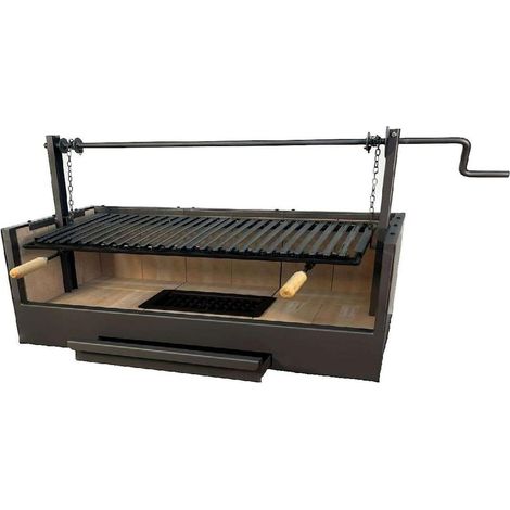 71549 Cajon elevador con parrilla esmaltada ladrillo refractario