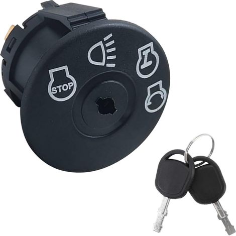 Contacteur d'allumage pour tracteur-tondeuse (4 positions, 7 bornes) – Références 532175566, 163968, 175442 – Compatible avec les modèles AYP, Craftsman, John Deere et Poulan (1/4)
