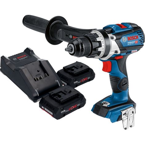 Bosch GSR 18V-110 C Trapano avvitatore professionale a batteria 18 V 110 Nm brushless + 2x batteria ricaricabile ProCORE 4,0 Ah + caricabatterie