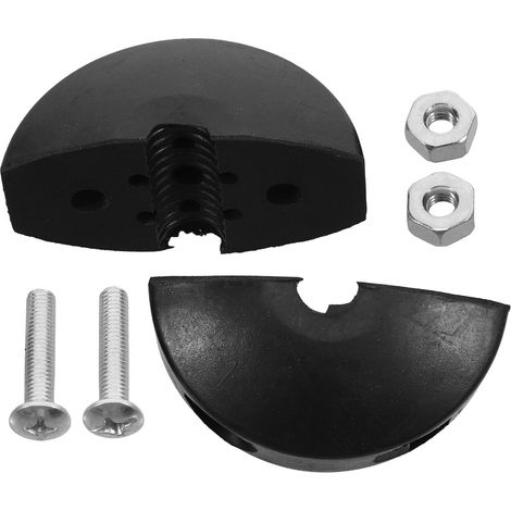 Schwarzer Gummischlauch Kugelstopper mit 10 mm