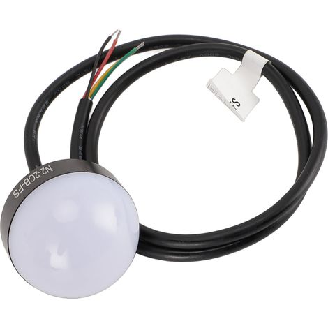 Ampoule voyant alerte LED industrielle 24V ronde étanche IP30 3 couleurs rouge jaune vert pour machine CNC et équipement SMT, corps alu PC, kit 3 pièces (1/5)