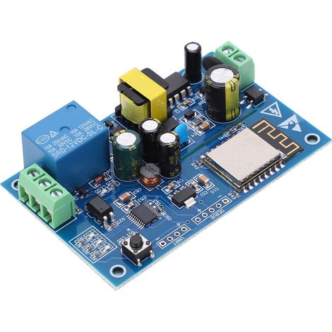 Module de relais 220 V avec commande à distance par réseau mobile pour maison connectée AC85‑264 V