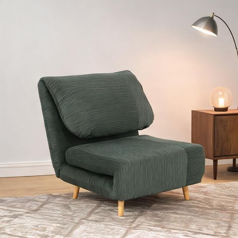 Canapé convertible coloris vert en polyester 82 x 87 x 89 cm (1/5)