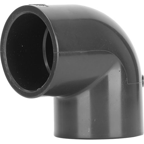 Connecteurs de tuyau de vidange d'aquarium en PVC, coude à 90 degrés, joints de Drainage d'eau d'aquarium, diamètre intérieur gris 32mm/1,3 pouces (1/5)