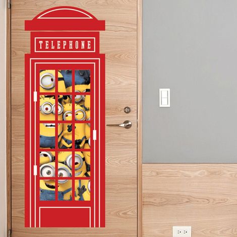 Stickers geant Téléphone Les Minions (1/3)