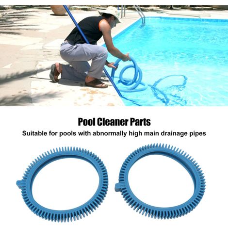 896584000 143 Blaues Reifenset + Wulst für Poolreinigungsroboter - 2 Stück