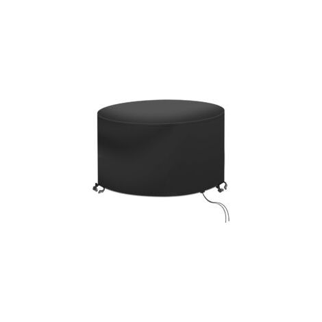 Litzee – Funda protectora para mesa redonda Ø128x71cm – Tejido Oxford 420D impermeable – Resistencia de 3000 mm – Protección UV y contra la decoloración – Crezuo
