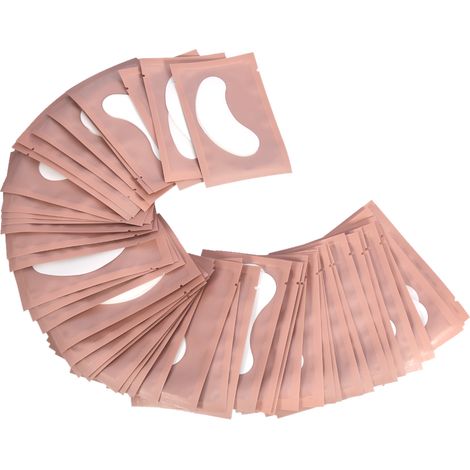 Lot anti-rides hydrogel cils extension 30 paires autocollant rose sans peluche (1/5)