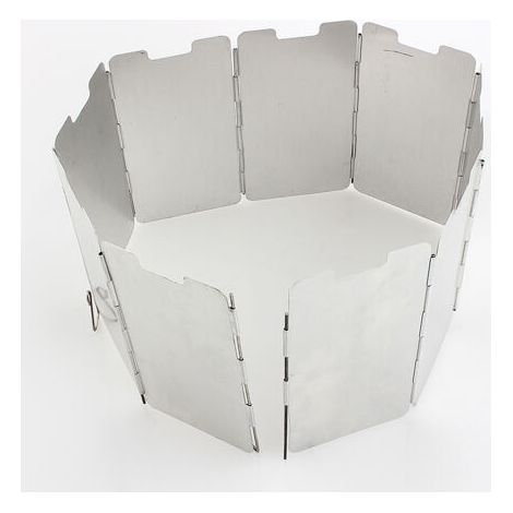 BUNTHAUS Réchaud à gaz pliable de survie à 9 plaques avec pare-vent en métal pour le camping (1/5)
