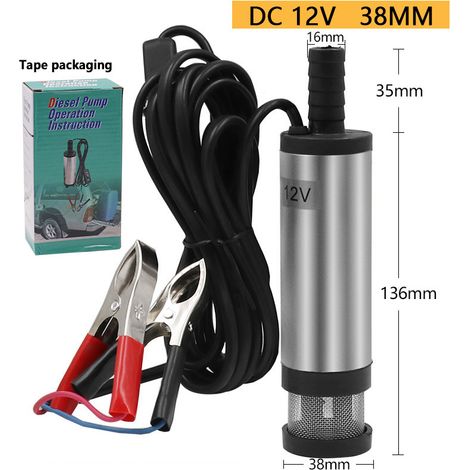 Pompe carburant 12V Flintronic – transfert huile/diesel, pour voiture, camping-car, bateau