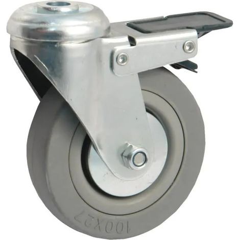 Ruedas avl 550950H giratoria freno simple 50 mm