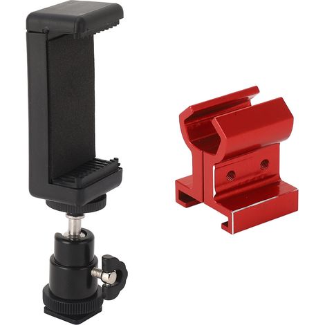 Support universel pour téléphone Traxxas TX TQi : support réglable, stable et durable pour émetteurs de plus de 5,5 pouces (rouge).