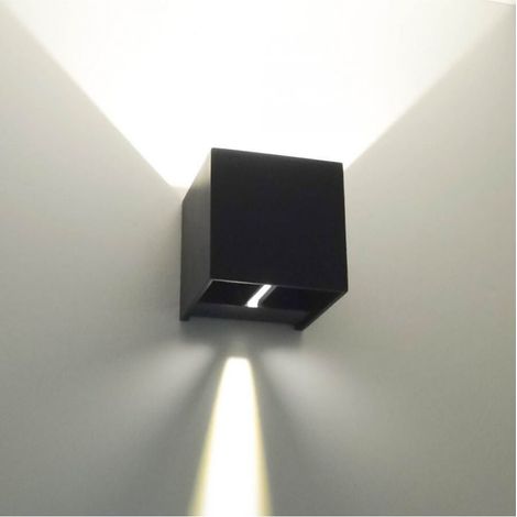 Design Wandleuchte LED Winkel verstellbar - Schwarz IP54 - Cubic
