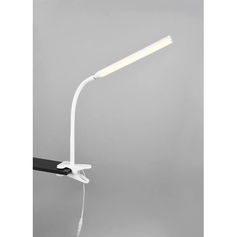 Lampe de bureau à pince Nevada souple - blanc - R57941131 (1/3)