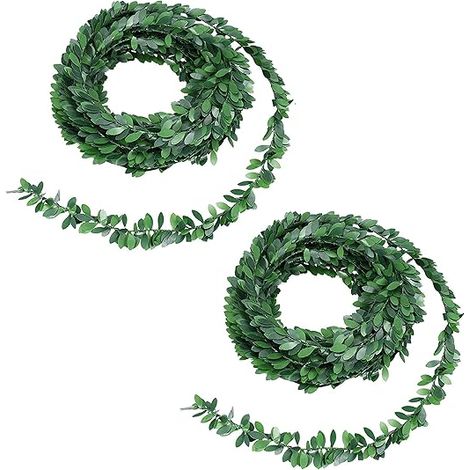 2 Pièces 7,5M Guirlande Feuilles Artificielles Couronne de Lierre Artificiel Vignes Artificielles pour Porte Fenêtre Mur Fenêtre Partie Home Decor Mariage (1/5)