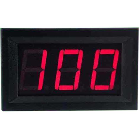 Voltmètre numérique 0.56 pouce 3 fils testeur tension affichage LED 0-100V rouge (1/5)