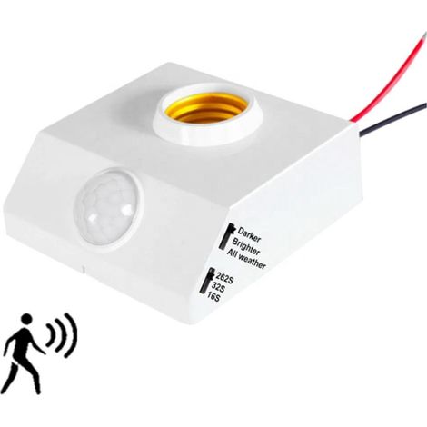 Douille LED E27 avec capteur infrarouge de présence automatique 85-265 V (1/5)