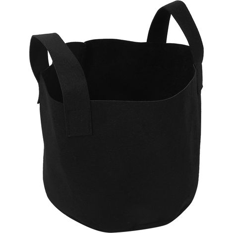 Sac de culture noir pour plantes, légumes et fleurs, aération, pot de plantation (3 gallons, 20 x 25 cm) (1/5)