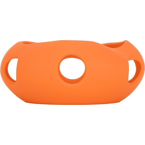 Schutzhülle für den Google Home Mini Lautsprecher aus rutschfestem, stoßfestem und staubdichtem Silikon, orange Farbe. (1/5)