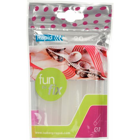 colla diametro 7 trasparente busta 20 stick (80 gr.)