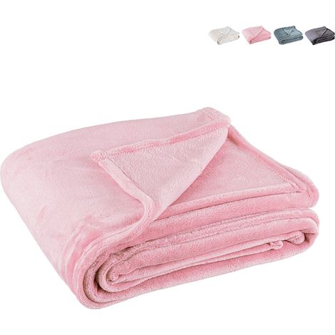 Bizzotto Plaid Penelope Natale 150 x 200 Cm Rosa (1/2)