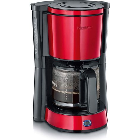 Severin KA 4817 Cafetera rojo metalizado 10 tazas