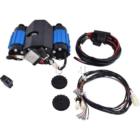 Compresseur d'air, 12V, 10,5 kg, 34 cm x 28 cm x 28 cm, Compatibilité avec l'utilisation de coffre à air, Certifié CCC (1/5)