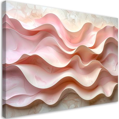 Quadro su tela, Pannolini rosa ondulati - 30x20 (1/2)